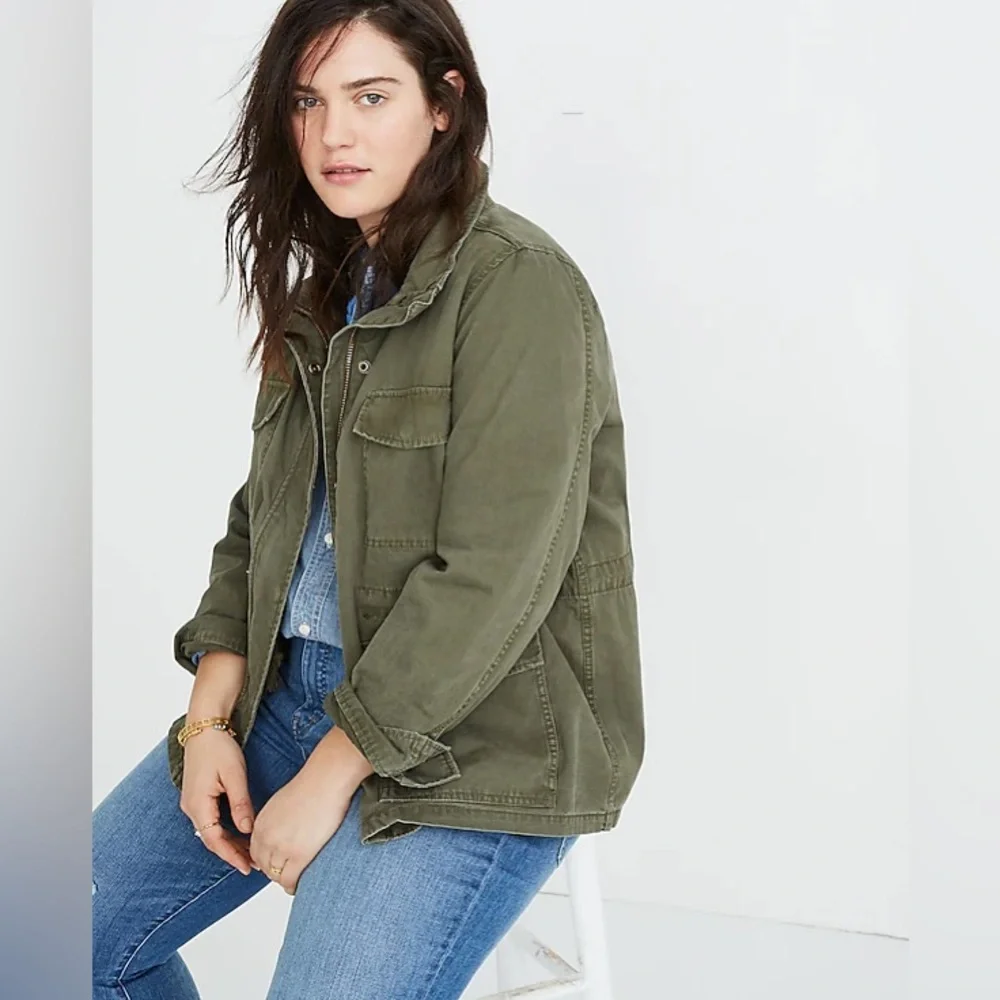 Madewell olive surplus jacket - Picture 3 of 9